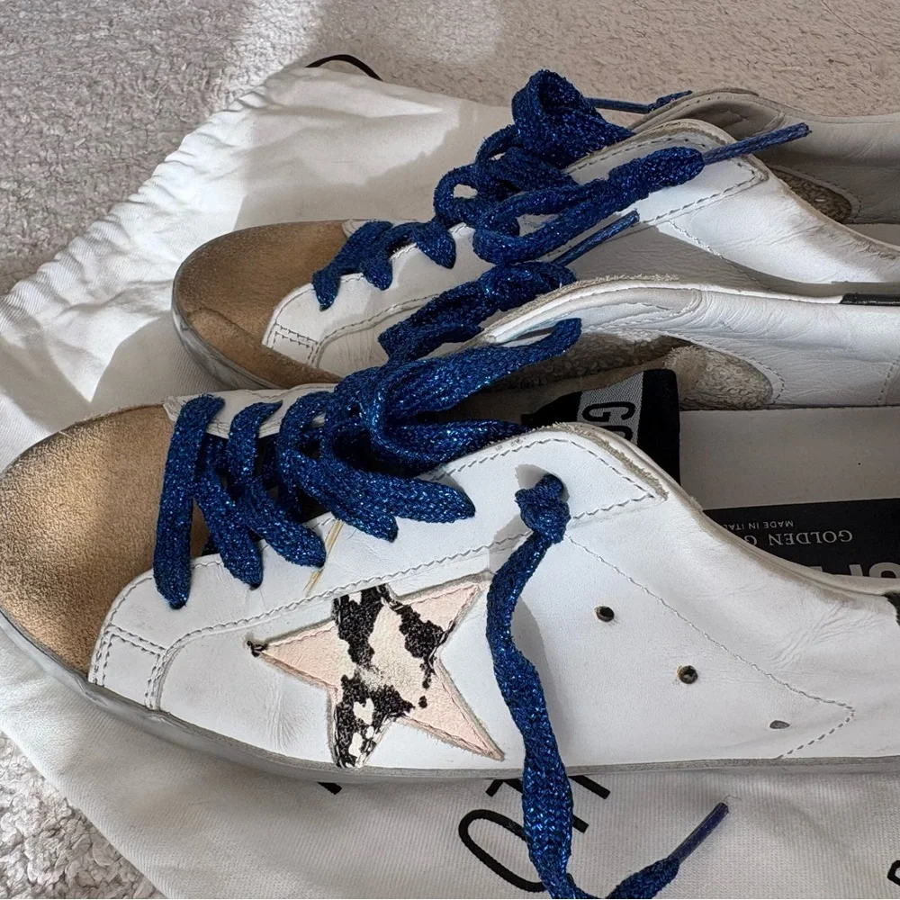 Golden Goose Super Star Pink Snake Shoes